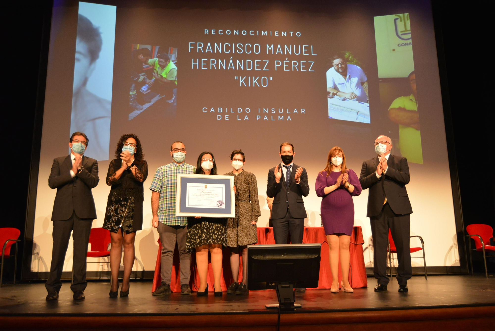 Un momento del acto de reconocimiento.