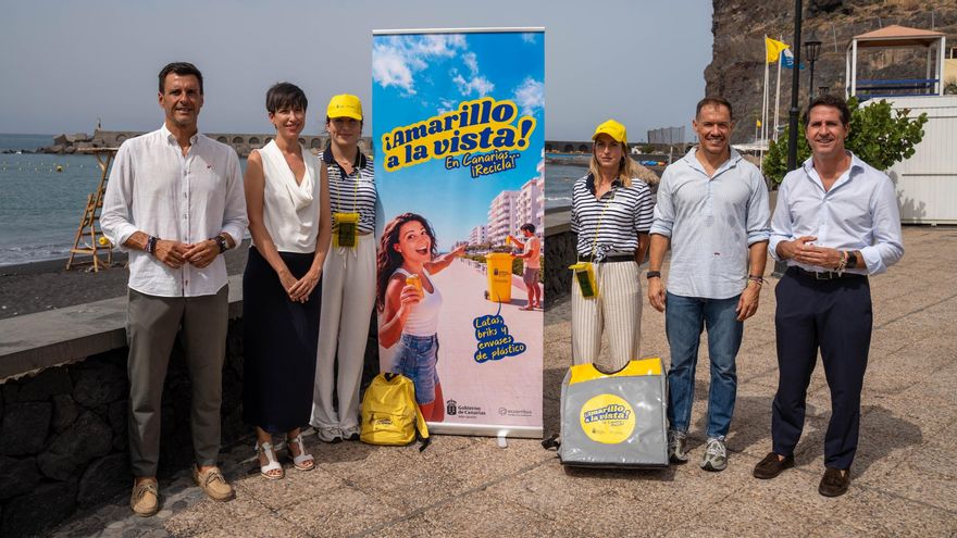 Presentación de la campaña de reciclaje '¡Amarillo a la vista!'.