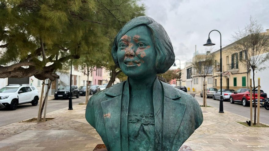 Vandalitzen per segona vegada en un mes el bust d'Aurora Picornell, icona del republicanisme a Mallorca