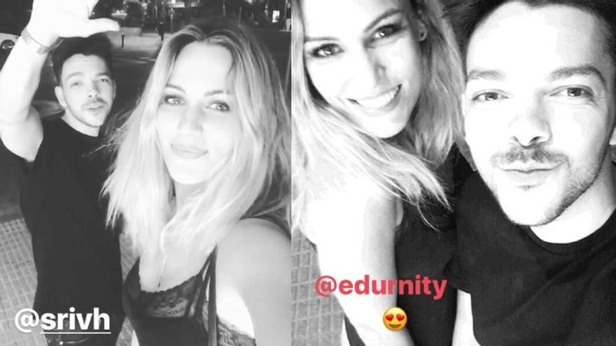 Edurne y Sergio Rivero en las fotografías de reencuentro que han publicado en Instagram Stories
