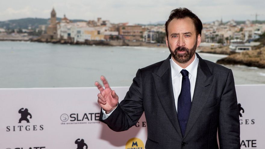 Nicolas Cage interpretando a Nicolas Cage, el as de Lionsgate para CinemaCon