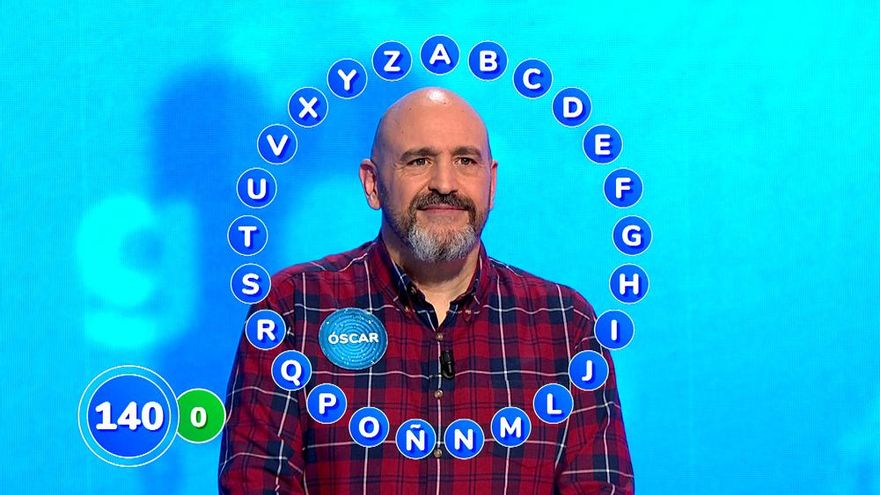 Juega tú El Rosco con el que Óscar Díaz ha ganado 'Pasapalabra': ¿eres capaz de completarlo?