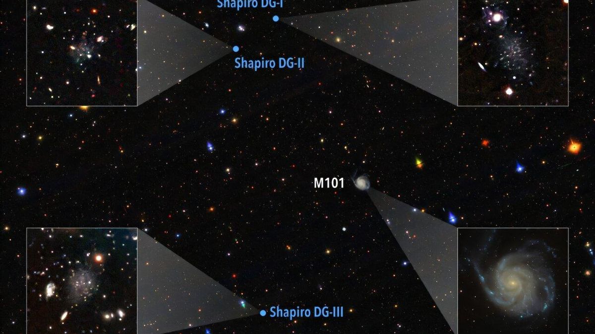 Descubren tres posibles galaxias enanas que podrían haber sido expulsadas de su antiguo hogar