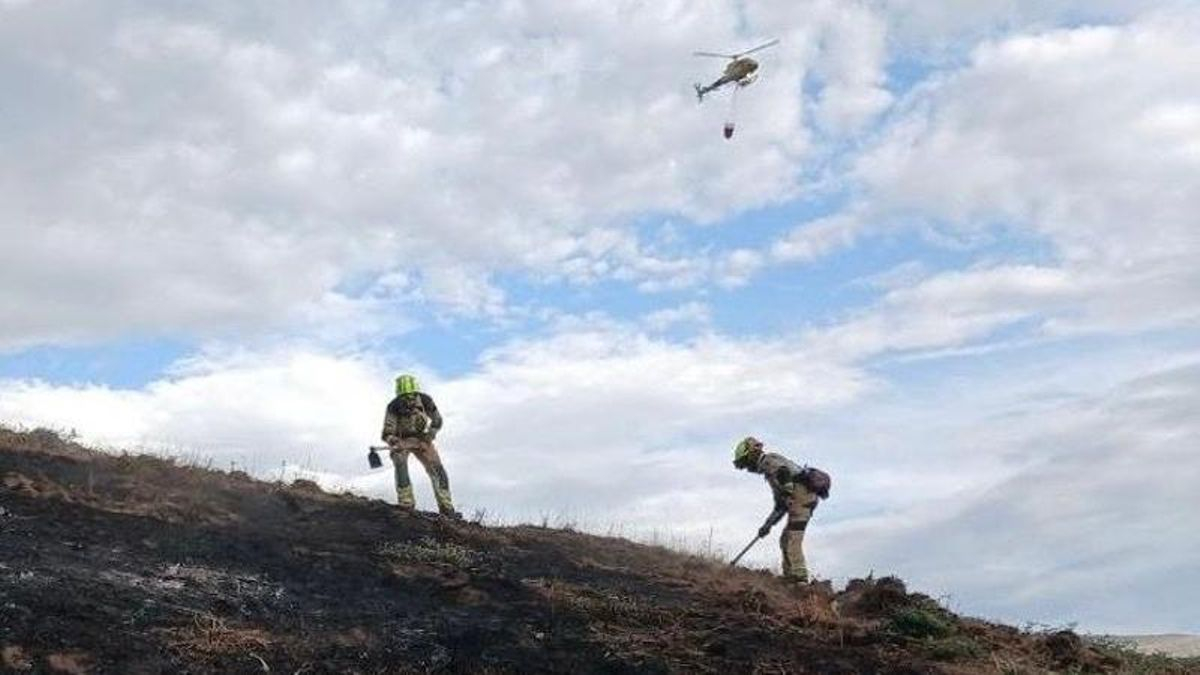 Extinguidos los incendios de Anguiano y Ezcaray provocados por rayos de la tormenta