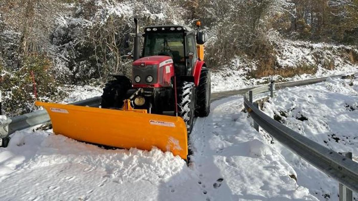 Aragón encara el tramo final del otoño con nevadas y un desplome acusado de las temperaturas