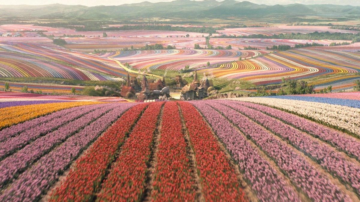 Sus creadores querían hacerlo realista y no escatimaron: plantaron nueve millones de tulipanes para este escenario de su película