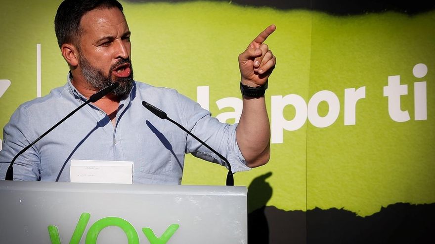 El presidente de Vox, Santiago Abascal.