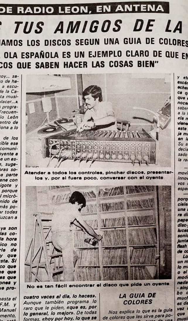 Un reportaje de 'La Hora Leonesa' de un jovencísimo Mures, sin barba, a primeros de los ochenta.