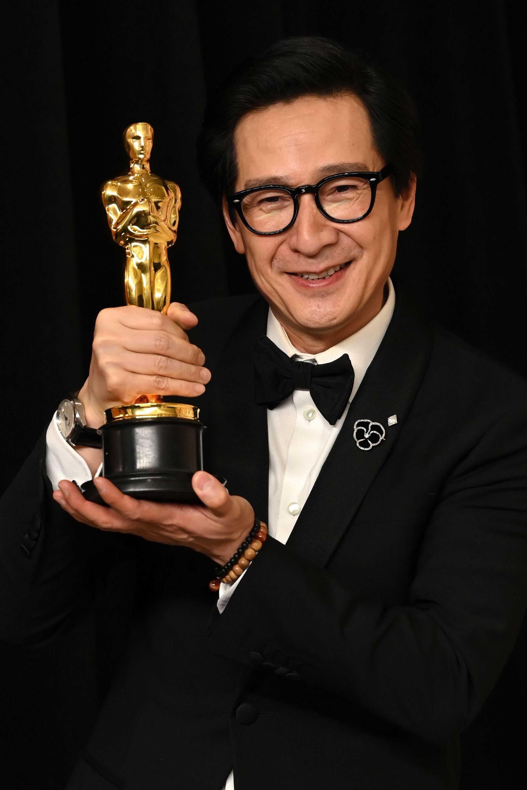 Ke Huy Quan, con su Oscar a Mejor actor de reparto por 'Todo a la vez en todas partes'