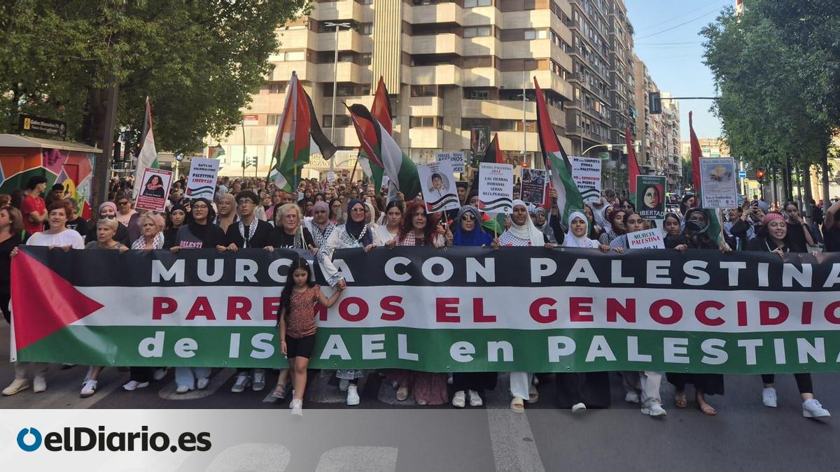 Miles de personas se manifiestan contra el genocidio:"¡Gaza no estás ...
