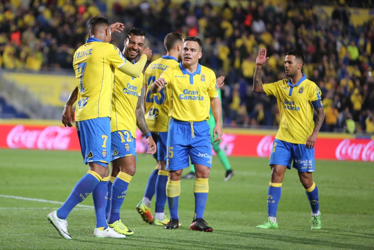 Imagen del encuentro entre la UD Las Palmas y el Valencia CF. Alejandro Ramos.