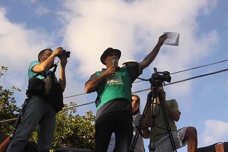 Manifestación contra las prospecciones petrolíferas en Las Palmas de Gran Canaria. (Brissón Reyes).