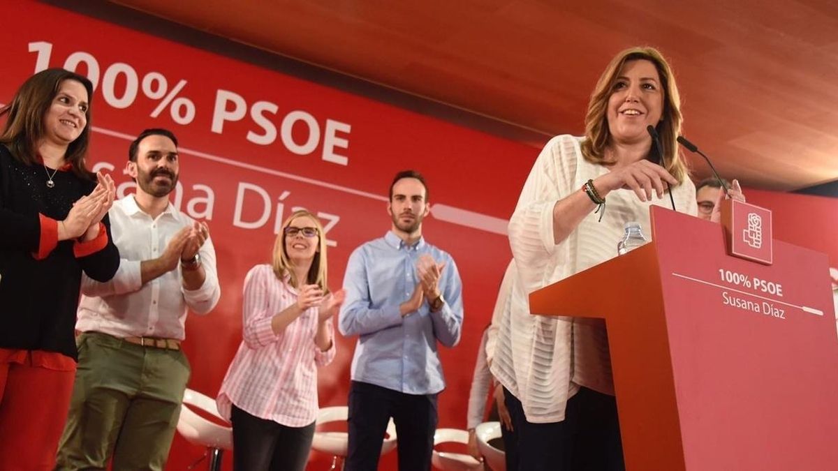Susana Díaz pide el voto para "hacer más grande al PSOE" y se compromete a trabajar para derogar la reforma laboral