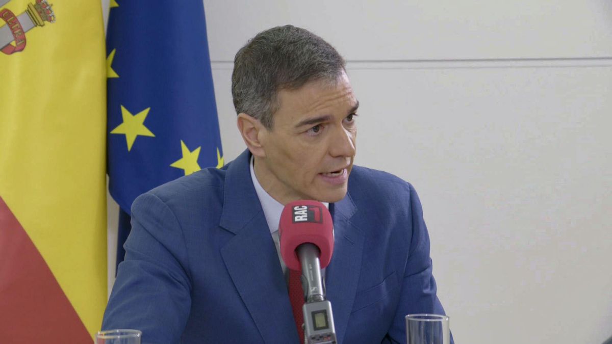 Pedro Sánchez durante la entrevista con RAC1.
