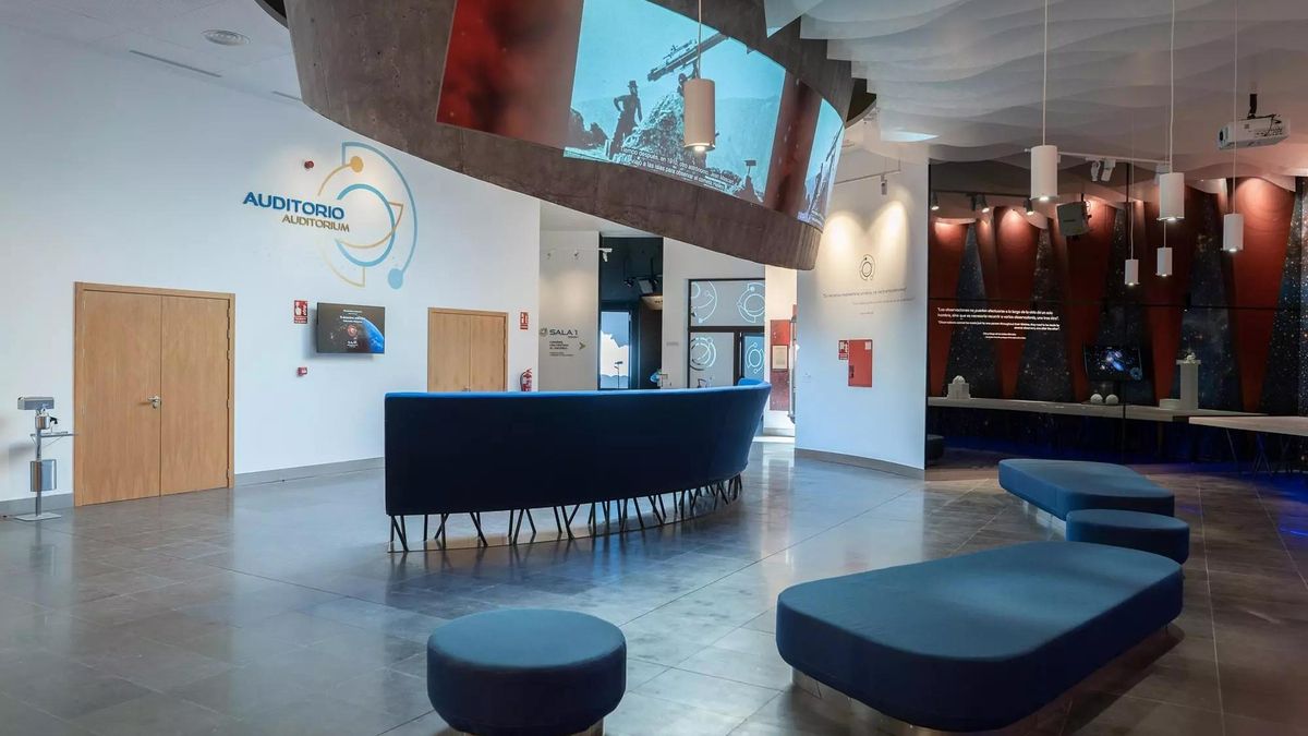 Una de las salas de exposiciones del Centro del Roque de Los Muchachos.