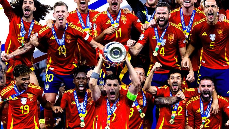 España conquista su cuarta Eurocopa frente a Inglaterra ante 13,6 millones de espectadores (78,7%) en TVE