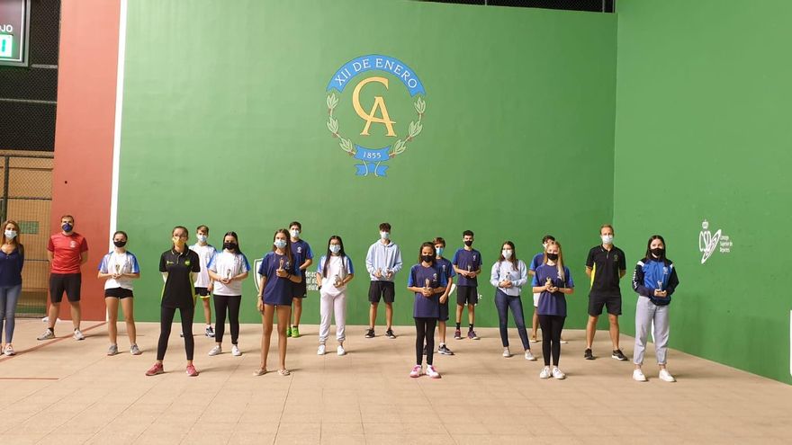 El Círculo logra cuatro oros en el Campeonato de Canarias Infantil-Cadete de frontenis