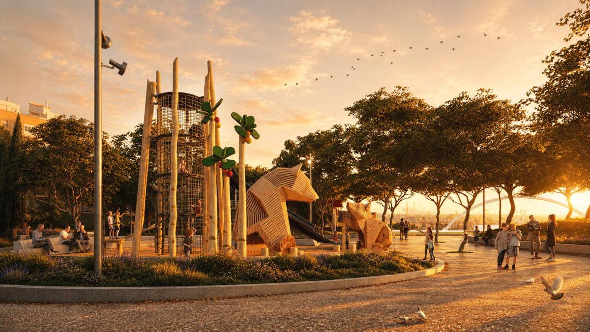 Otra recreación del parque de osos