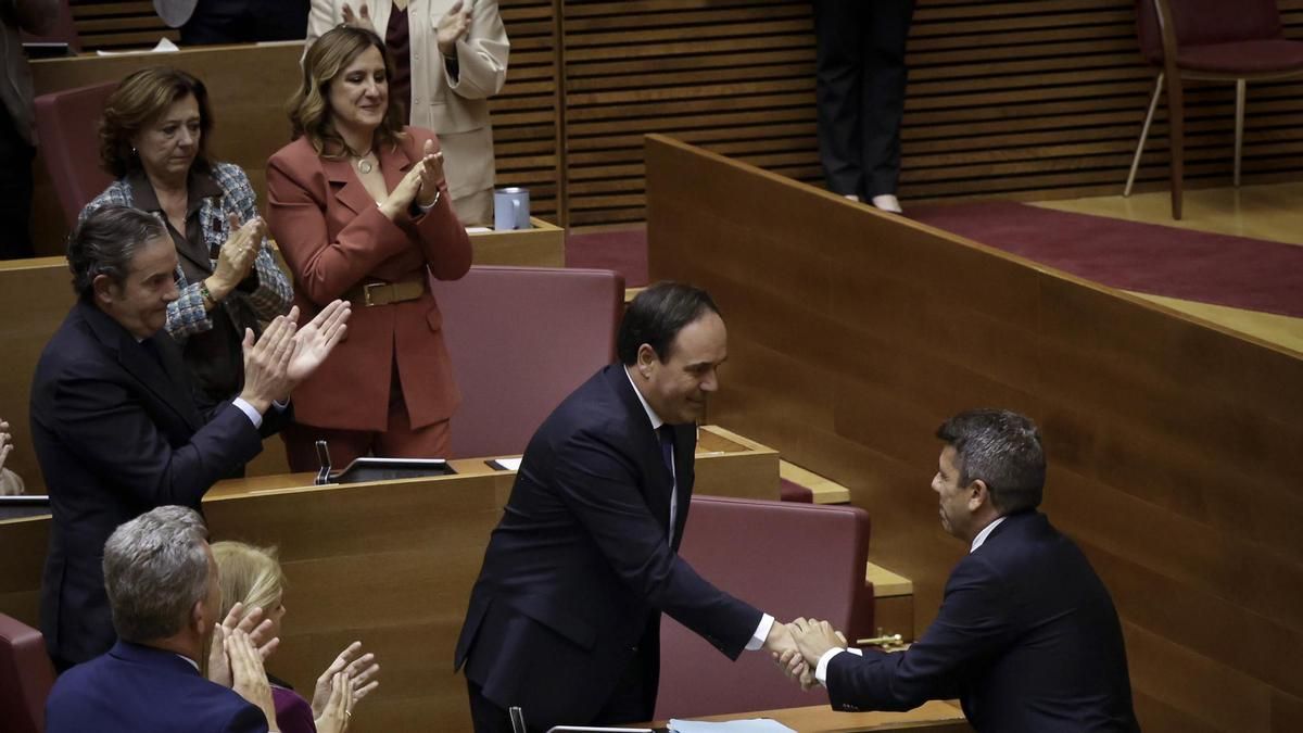 Pérez Llorca declara unas rentas de casi 88.000 euros en 2025, y Carlos Mazón de 86.000
