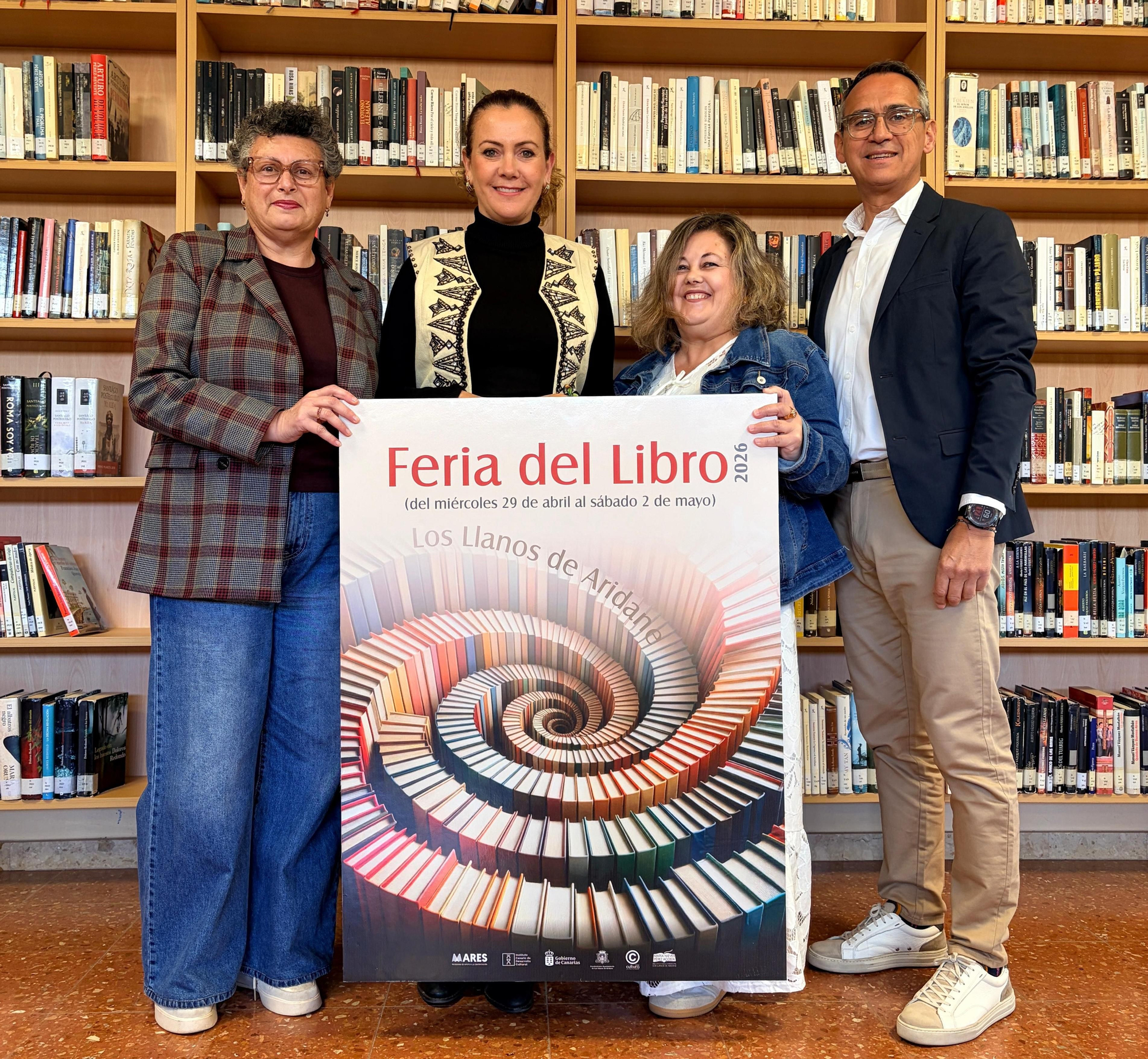 Los Llanos de Aridane da protagonismo al arte y la lectura en la Feria del Libro 2026.