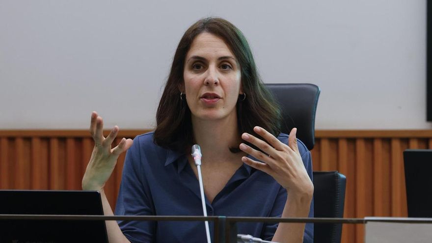 La portavoz de Mas Madrid en el Ayuntamiento de Madrid, Rita Maestre, participa en la jornada parlamentaria 'Reset al odio digital: Plataformas, divulgadores, juristas e instituciones frente al odio en la red'.