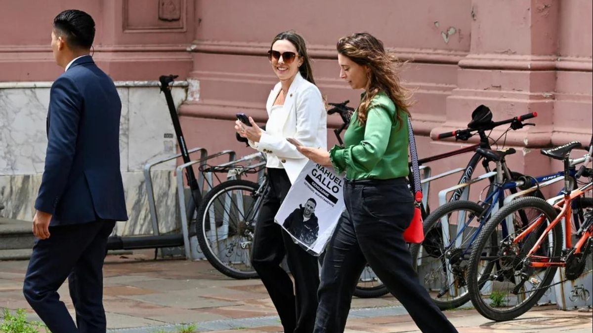 Elisa Trotta y Sabrina Ajmechet al ingresar este jueves a la Casa Rosada.