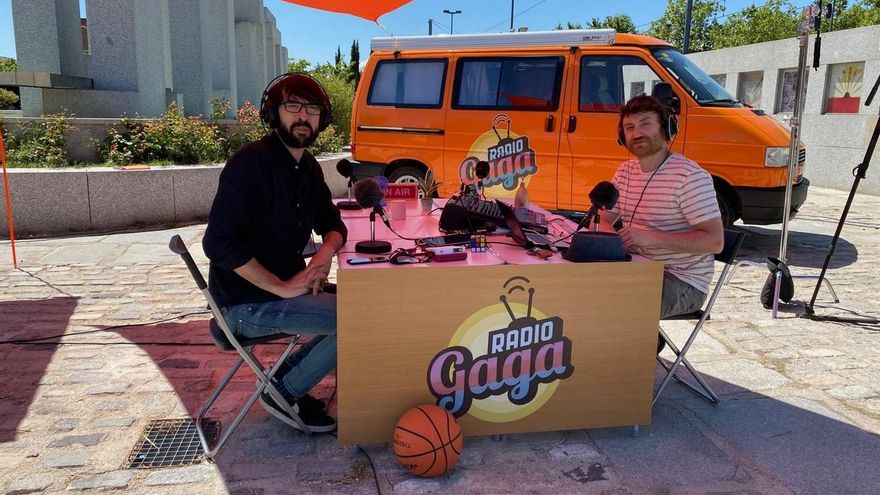 Imagen cedida de la grabación de la nueva temporada de "Radio Gaga".