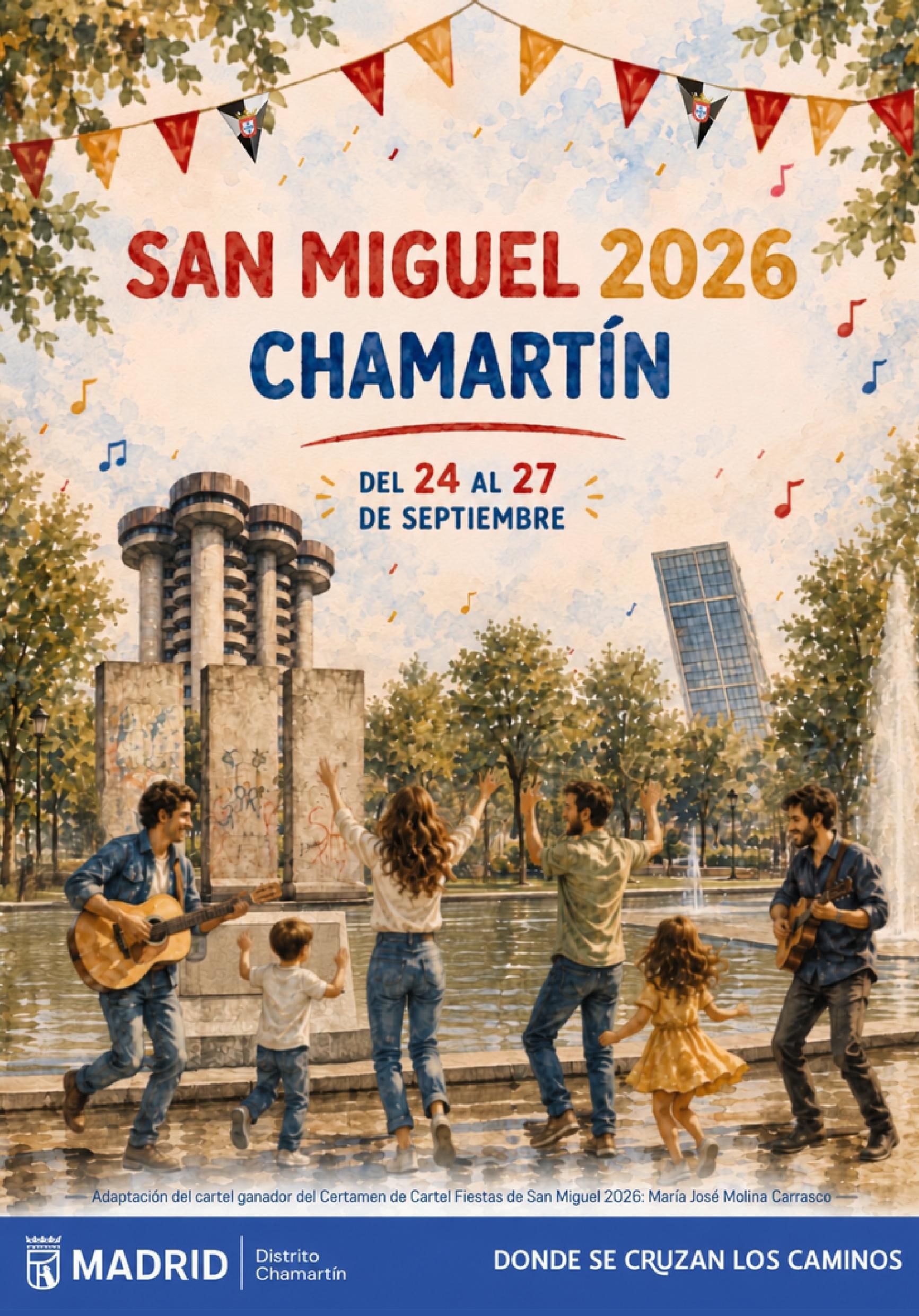 Cartel de la Fiestas de San Miguel 2026 en Chamartín