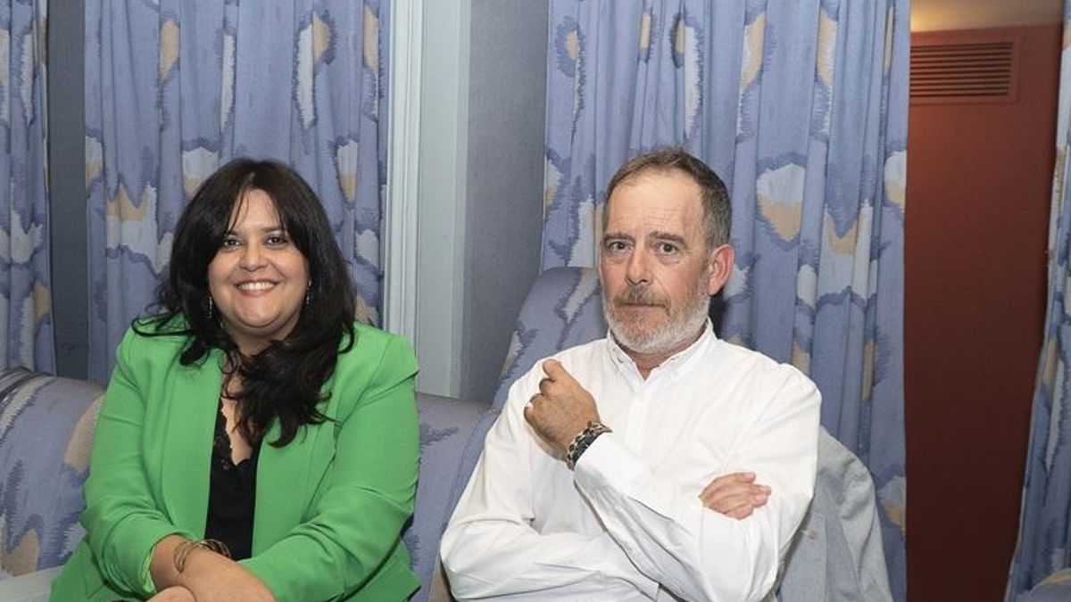 Ángela Crespo, arqueóloga de Cota 667 y Roberto Oliveros, coordinador de Ecologistas en Acción Toledo