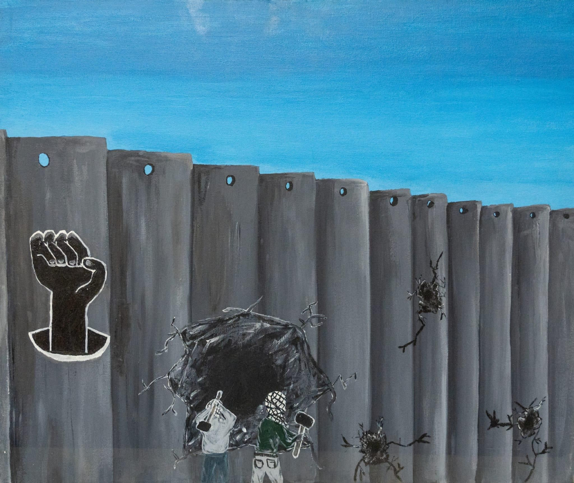 El horror en Palestina a través de 25 dibujos  de adolescentes anónimos en el campo de refugio de Dheisheh