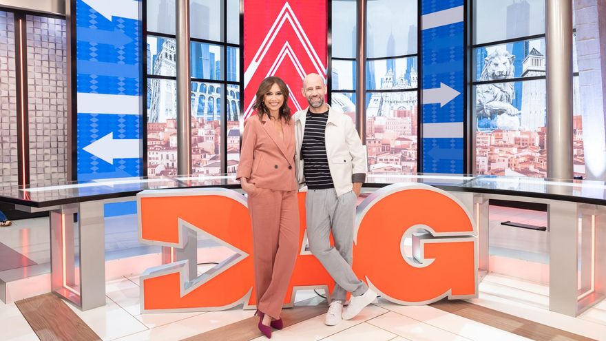 Marta Flich y Gonzalo Miró en el plató de 'Directo al grano'