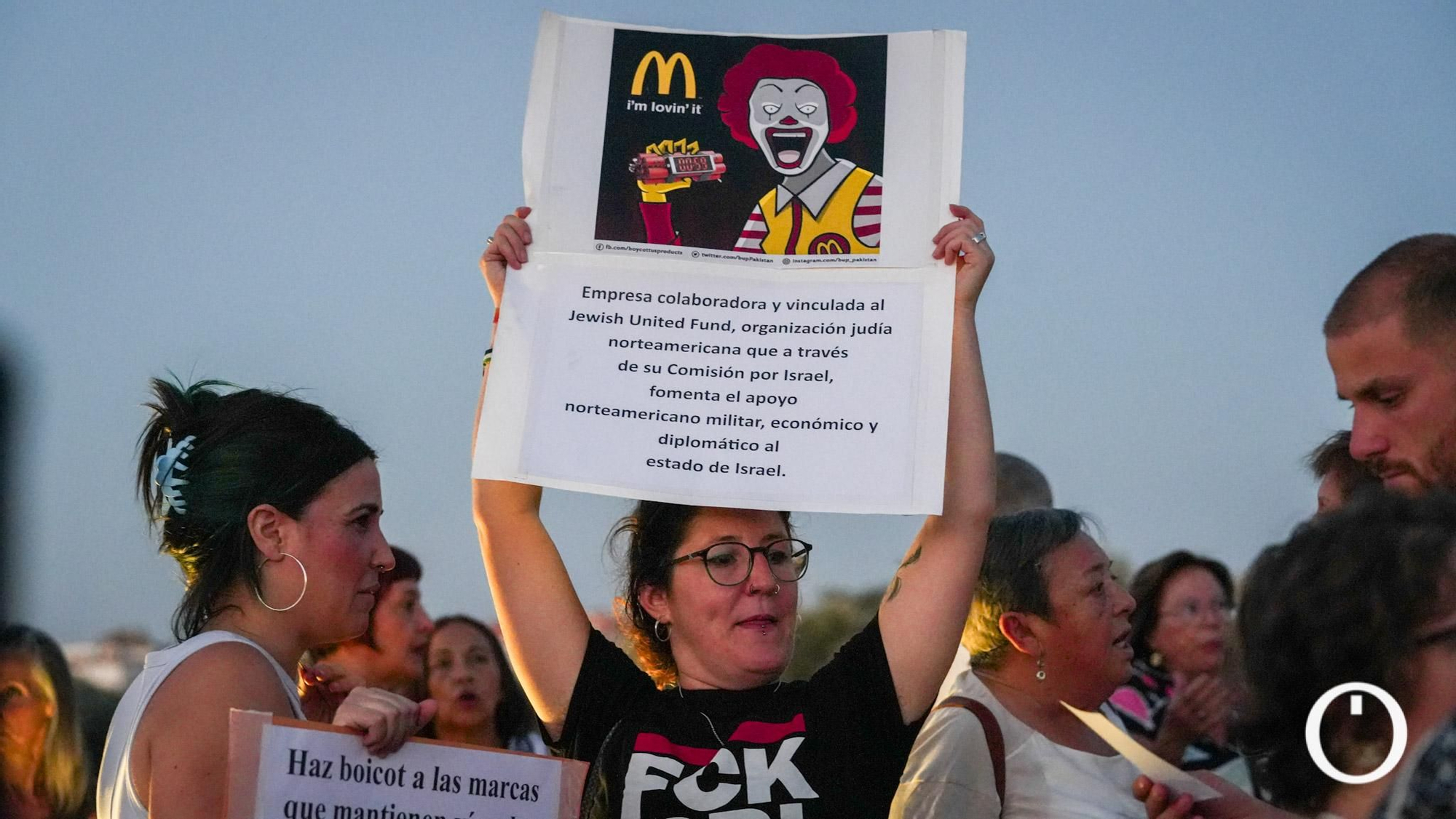 Concentración en apoyo a la flotilla de España hacia Gaza