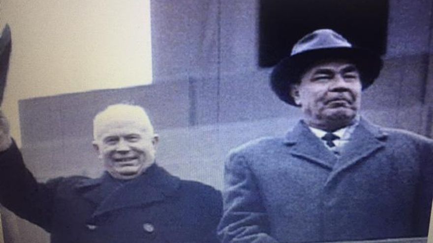 Krushchev y Breznev en el Kremlin