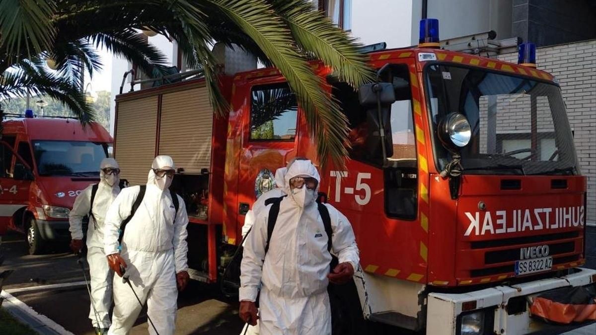 Desinfección de la residencia de Berra