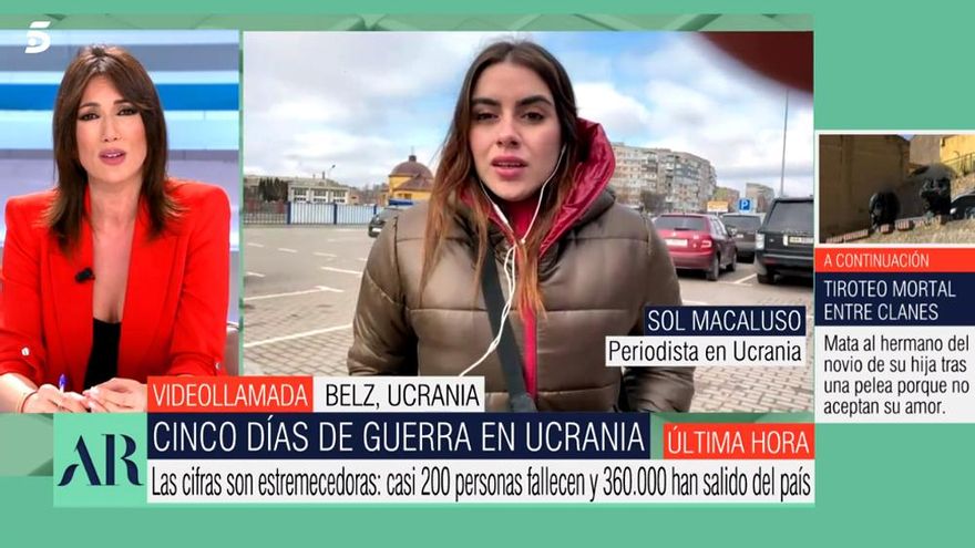 Sol Macaluso, reportera de Mediaset: “Mi guía me ha pedido que me lleve a su hija, es mi familia ahora”