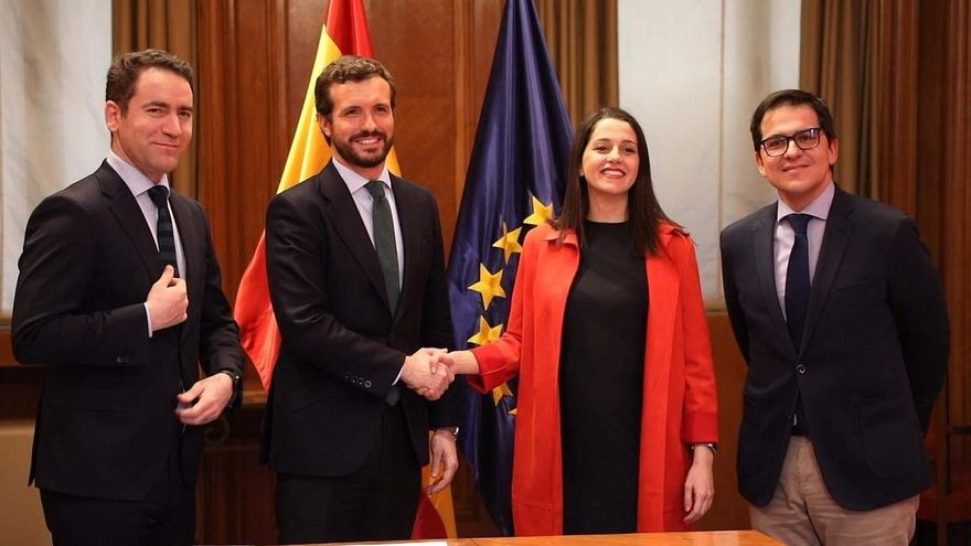 Arrimadas dice que PP y Cs quieren ir en coalición a las elecciones vascas pero está pendiente el "escollo" de Galicia