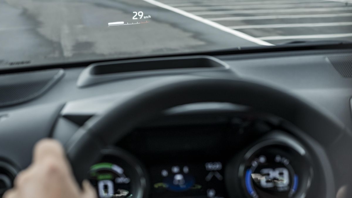 'Head-up display' del nuevo Toyota Yaris.