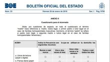 La nota aclaratoria que incluye el Ministerio en el BOE