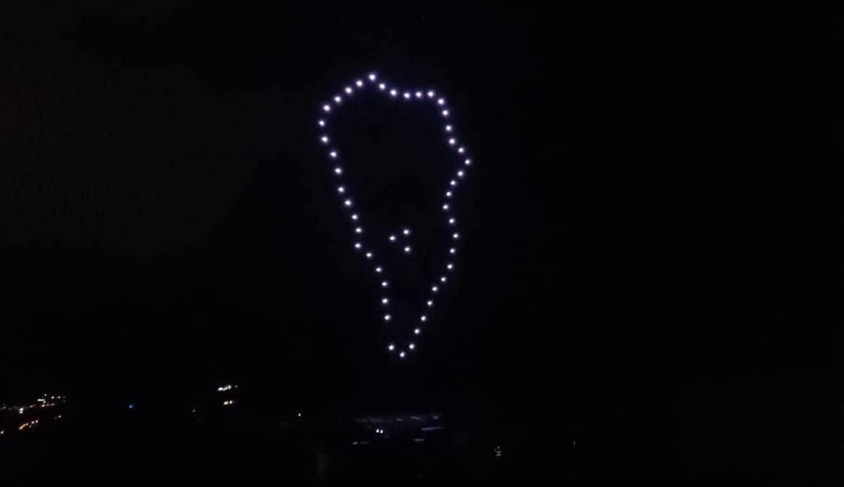 La silueta de La Palma en el cielo de El Paso.