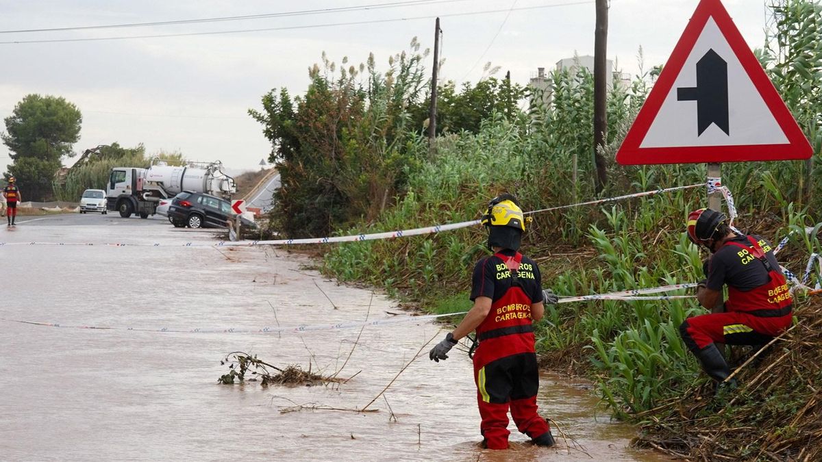 La Región de Murcia envía un ES-Alert ante el aviso rojo por inundación en el Campo de Cartagena y Mazarrón