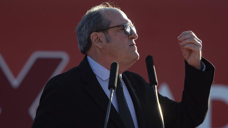 El candidato del PSOE a la Presidencia de la Comunidad de Madrid, Ángel Gabilondo, durante un acto del partido en el distrito de Hortaleza, a 17 de abril de 2021, en Madrid (España). Este domingo 18 de abril comenzará de forma oficial la campaña electoral