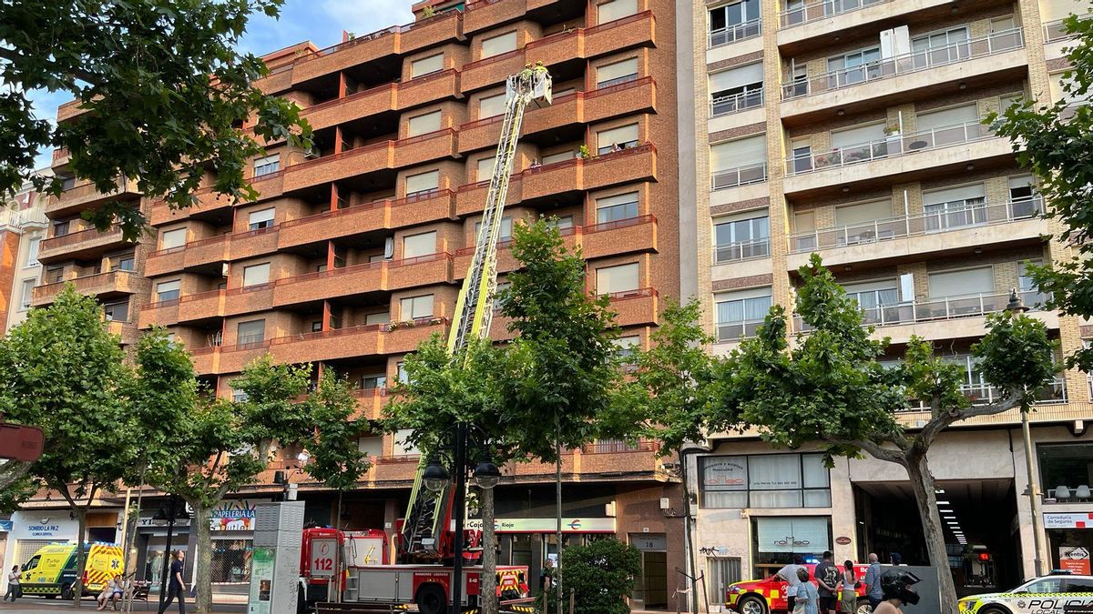 Bomberos de Logroño en una vivienda de Logroño