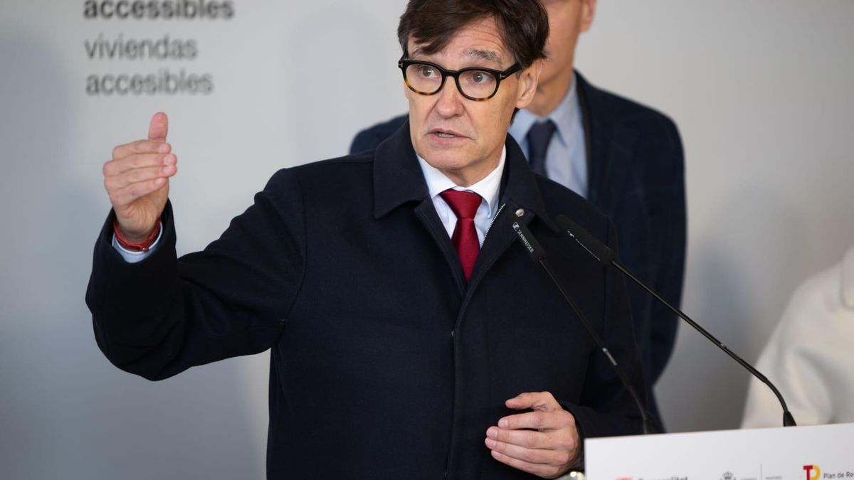 El presidente Salvador Illa en la presentación de nuevas medidas para fomentar la vivienda