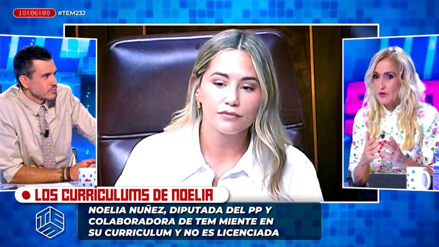 Cristina Cifuentes, de obtener un máster con notas falsificadas a dar lecciones sobre el currículum de Noelia Núñez