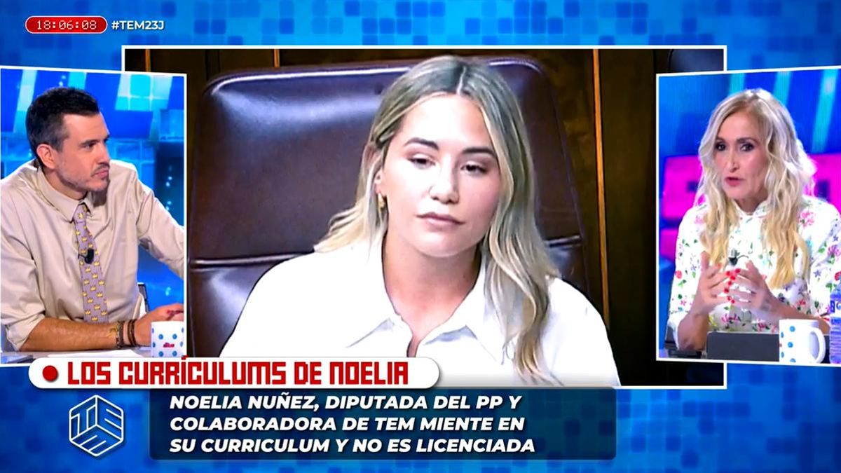 Cristina Cifuentes, de obtener un máster con notas falsificadas a dar lecciones sobre el currículum de Noelia Núñez