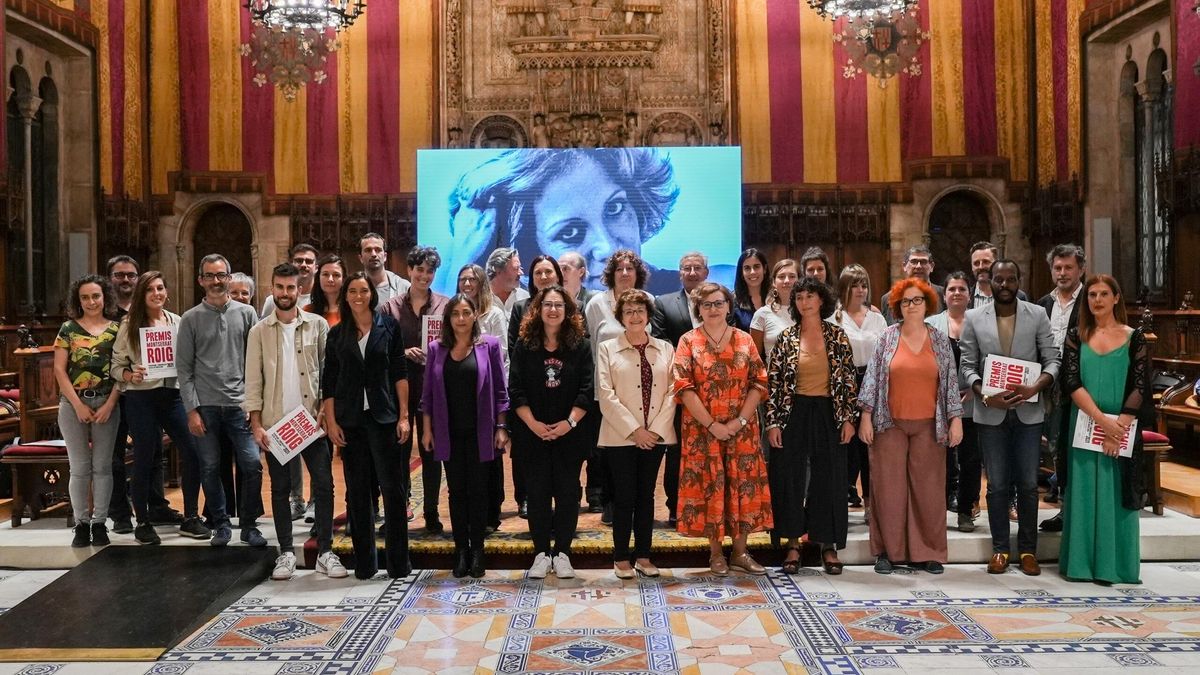 Foto de archivo de la entrega de los premios Montserrat Roig