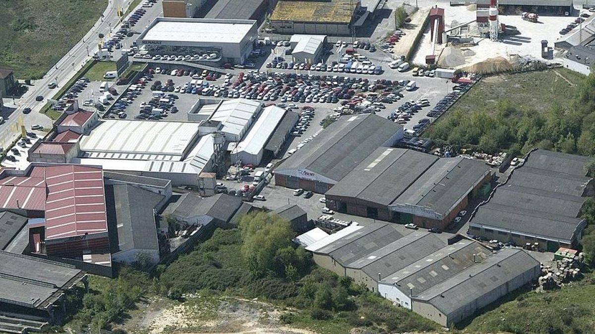 Polígono industrial en Asturias