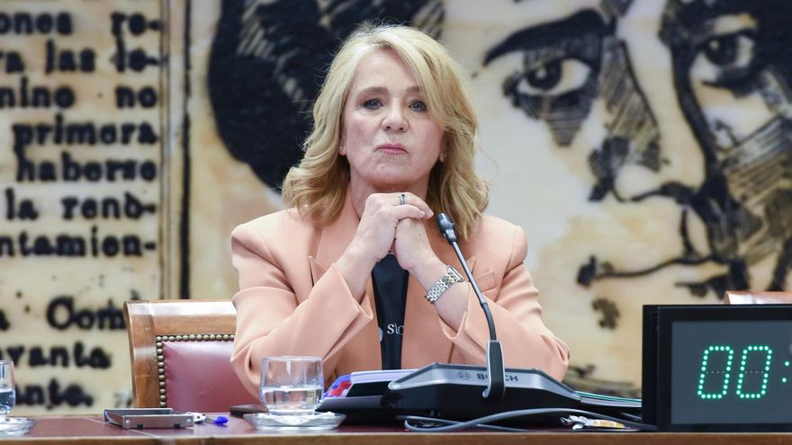 La presidenta interina del Consejo de Administración de la Corporación RTVE, Elena Sánchez.