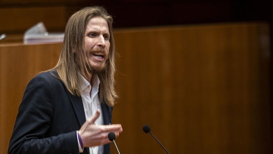 El candidato de Unidas Podemos a la Presidencia de la Junta de Castilla y León, Pablo Fernández.