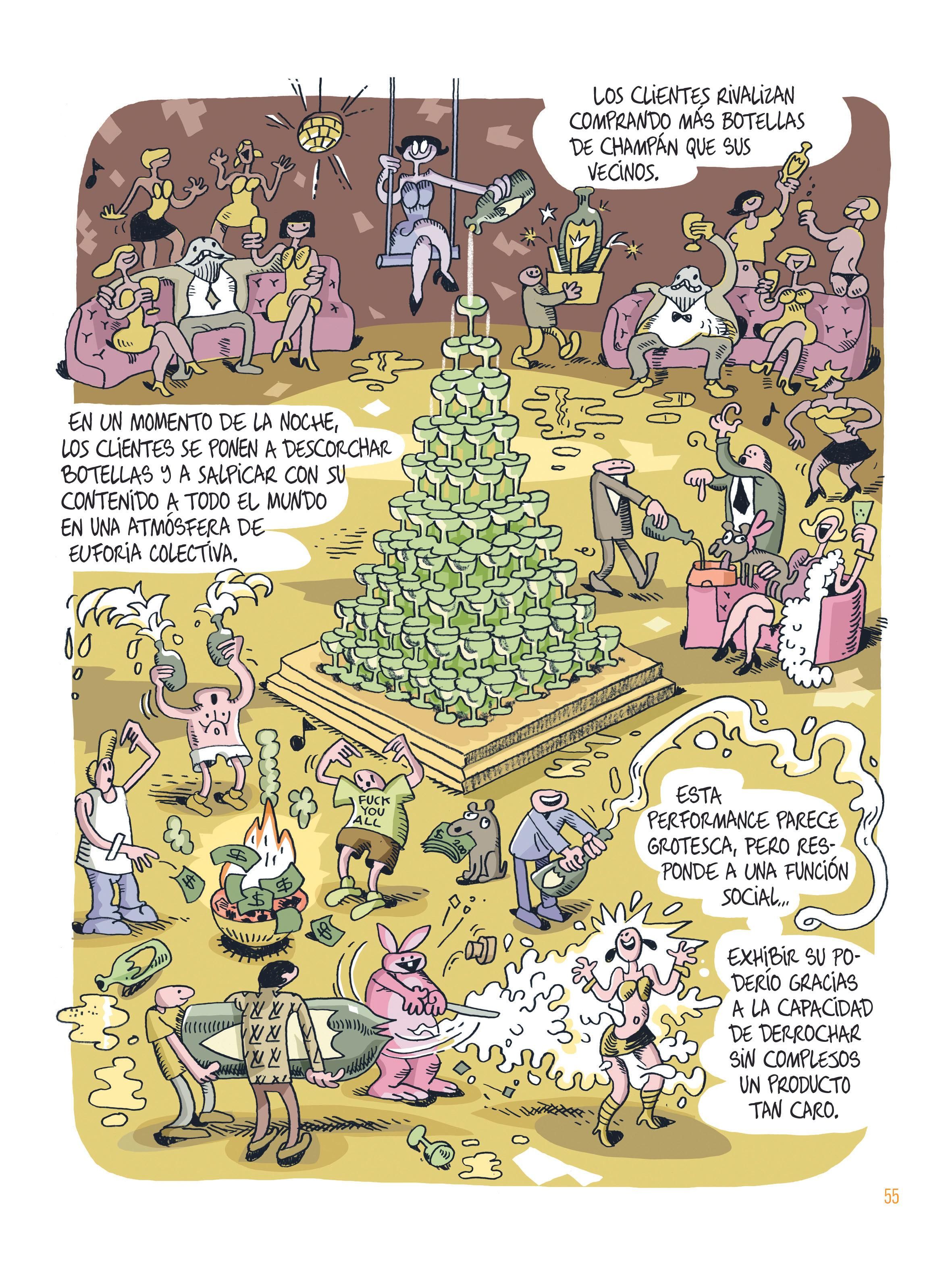 Una página de 'Cómo los ricos saquean el planeta'